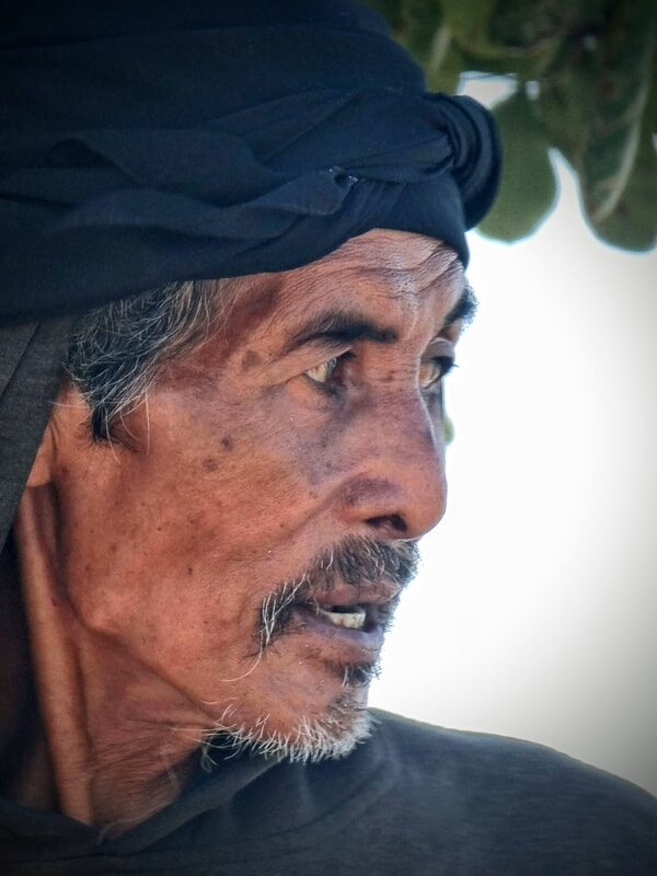 Portrait of an older man, close up